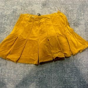 cute brownish yellowish velvet skirt from forever 21 used for 1 outfit